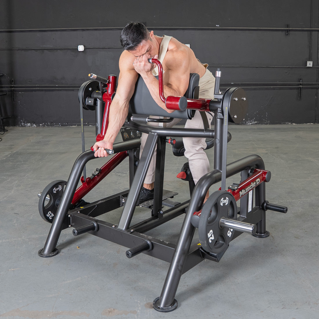 Muscle D Fitness – Power Leverage V2 Iso Lateral Biceps Curl / Preacher Curl