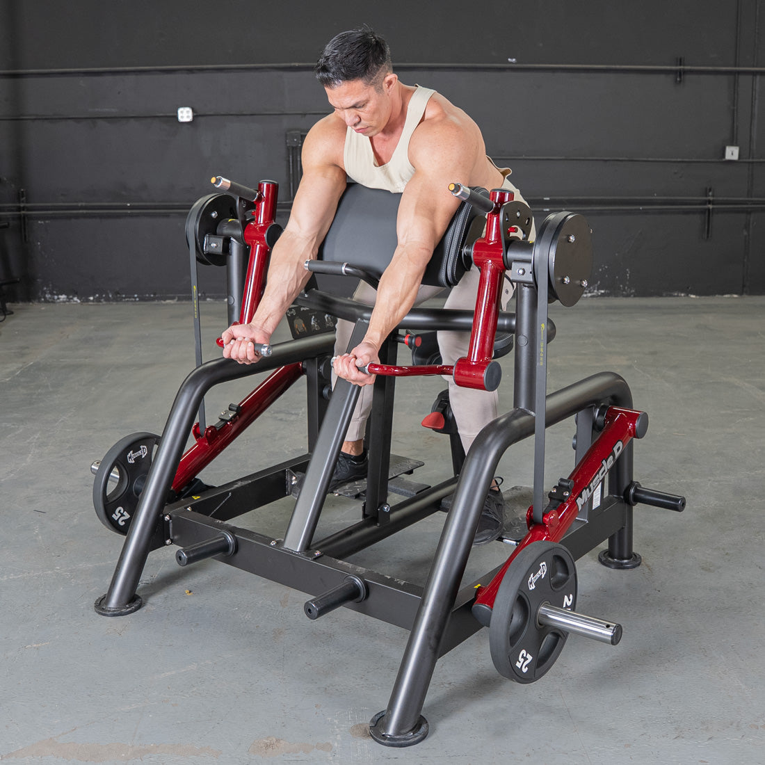 Muscle D Fitness – Power Leverage V2 Iso Lateral Biceps Curl / Preacher Curl
