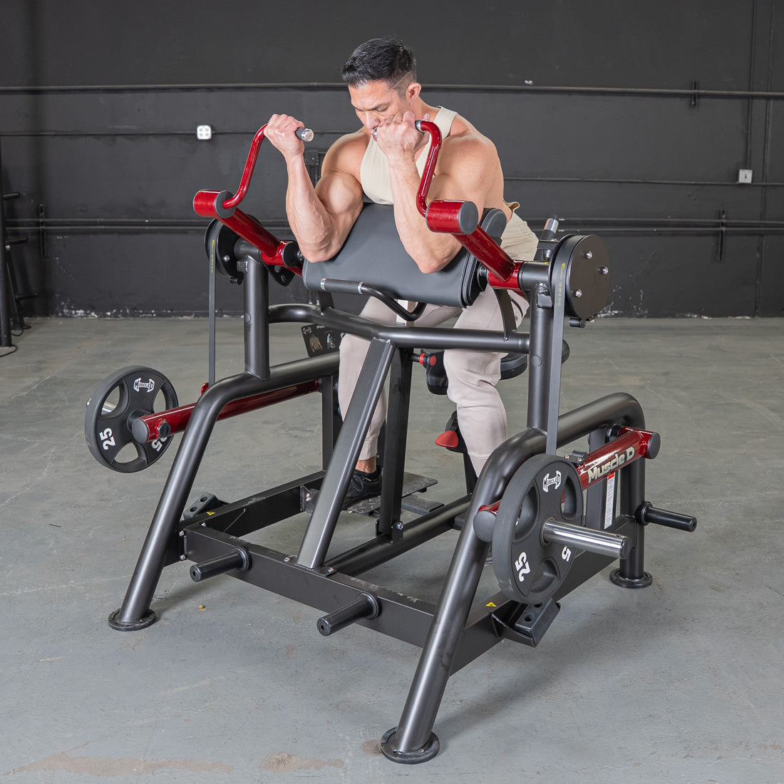 Muscle D Fitness – Power Leverage V2 Iso Lateral Biceps Curl / Preacher Curl
