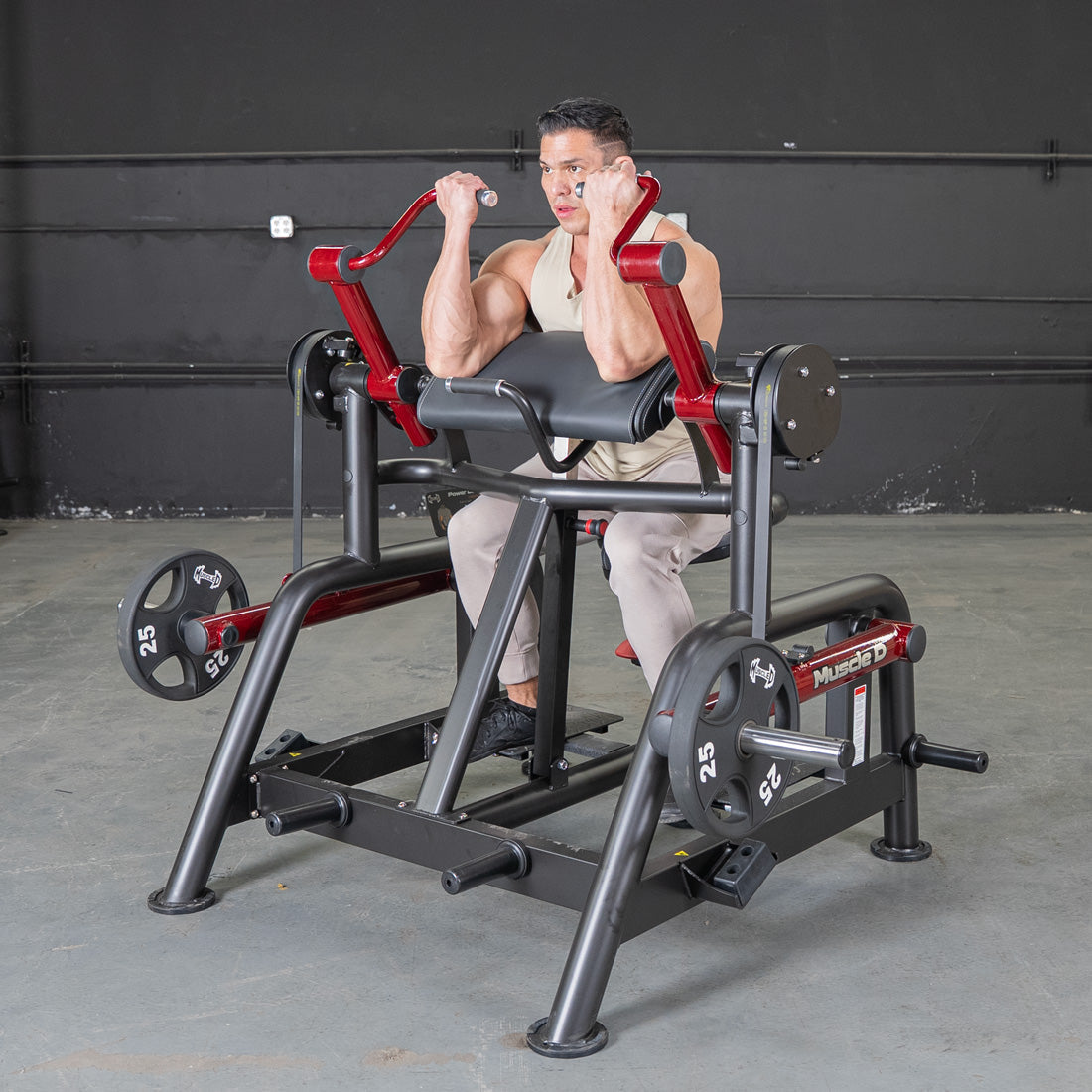Muscle D Fitness – Power Leverage V2 Iso Lateral Biceps Curl / Preacher Curl