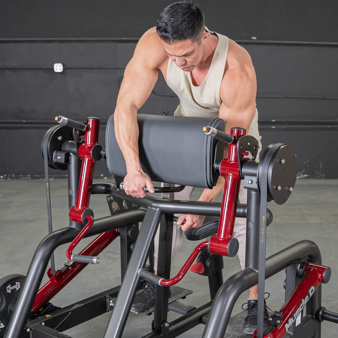 Muscle D Fitness – Power Leverage V2 Iso Lateral Biceps Curl / Preacher Curl