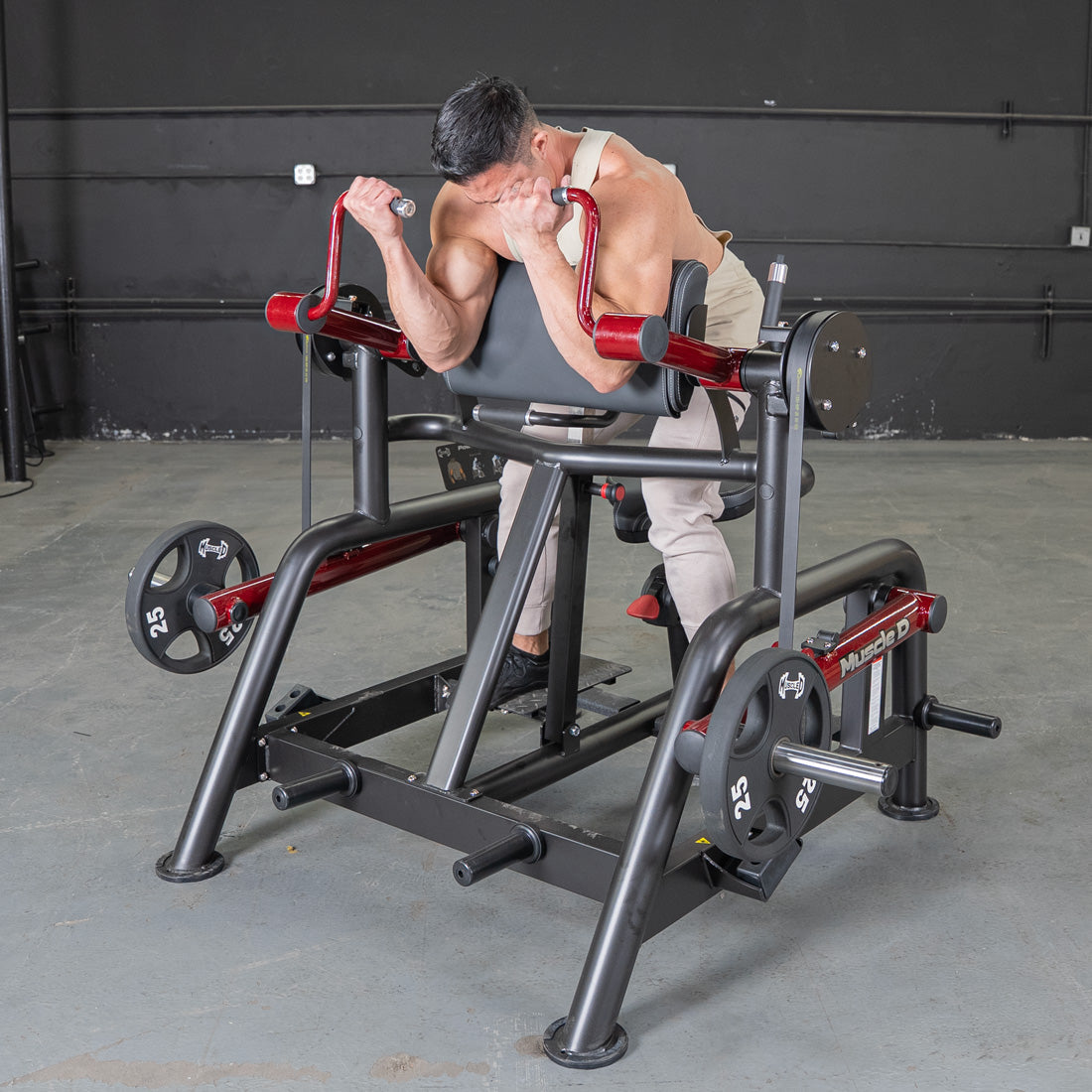 Muscle D Fitness – Power Leverage V2 Iso Lateral Biceps Curl / Preacher Curl