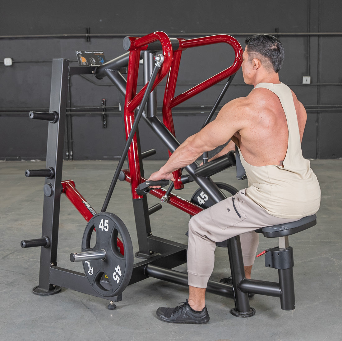 Muscle D Fitness - Power Leverage V2 Rotating Handle Low Row