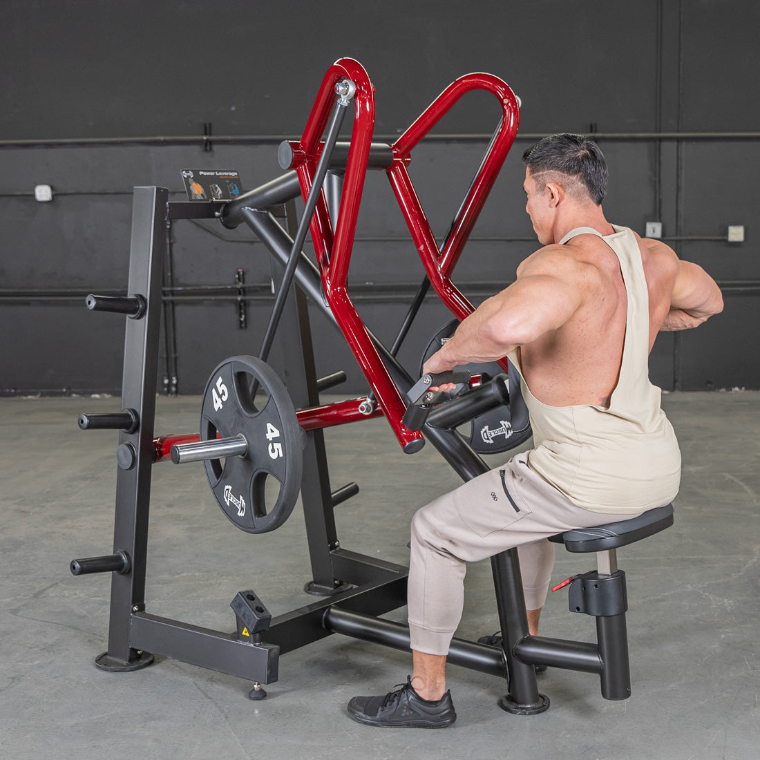 Muscle D Fitness - Power Leverage V2 Rotating Handle Low Row