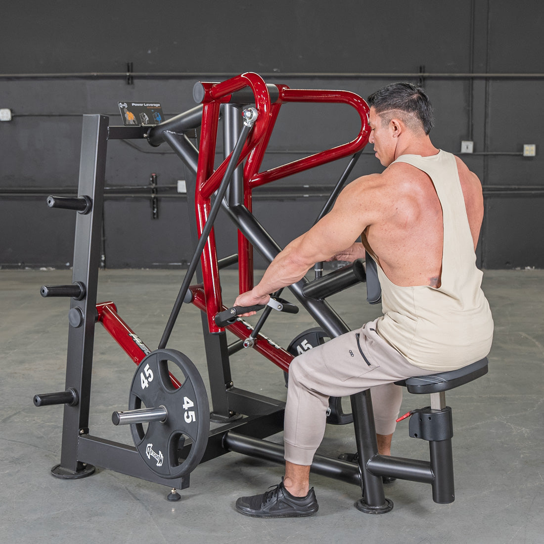 Muscle D Fitness - Power Leverage V2 Rotating Handle Low Row