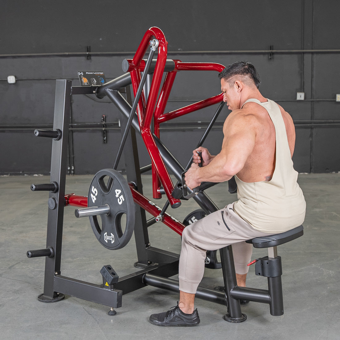 Muscle D Fitness - Power Leverage V2 Rotating Handle Low Row