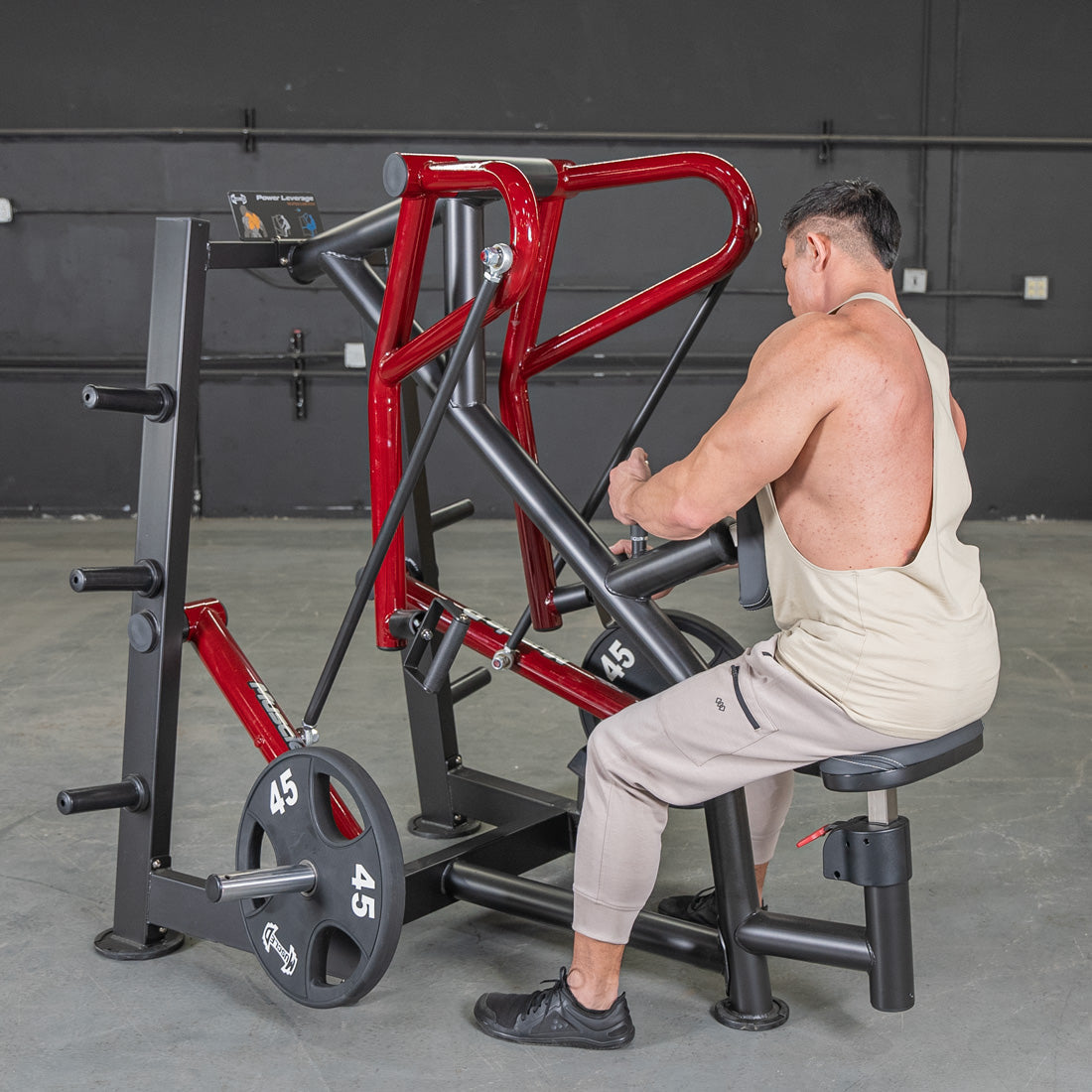 Muscle D Fitness - Power Leverage V2 Rotating Handle Low Row