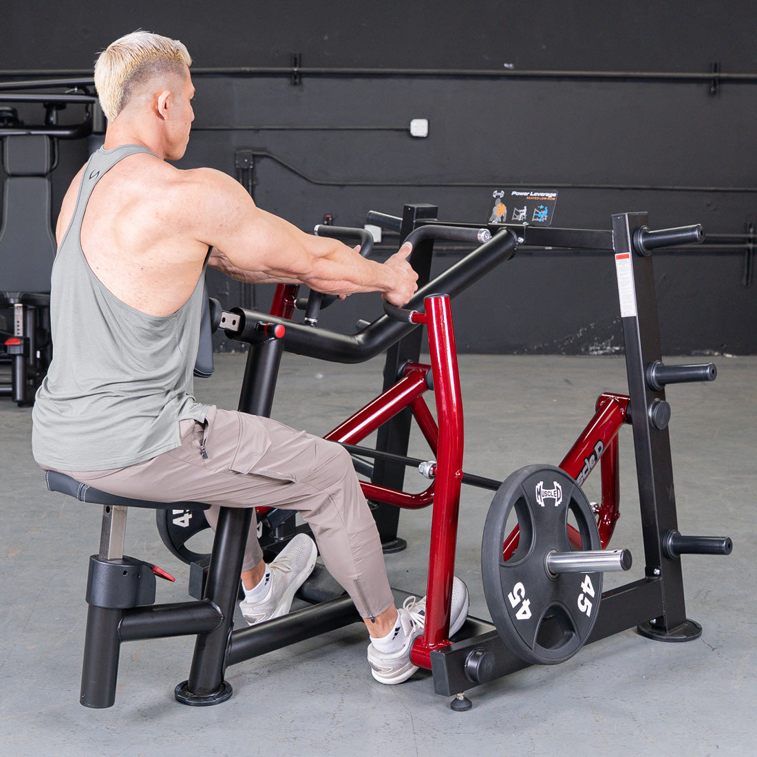 Muscle D Fitness - Power Leverage V2 Dual Hinge Seated Row