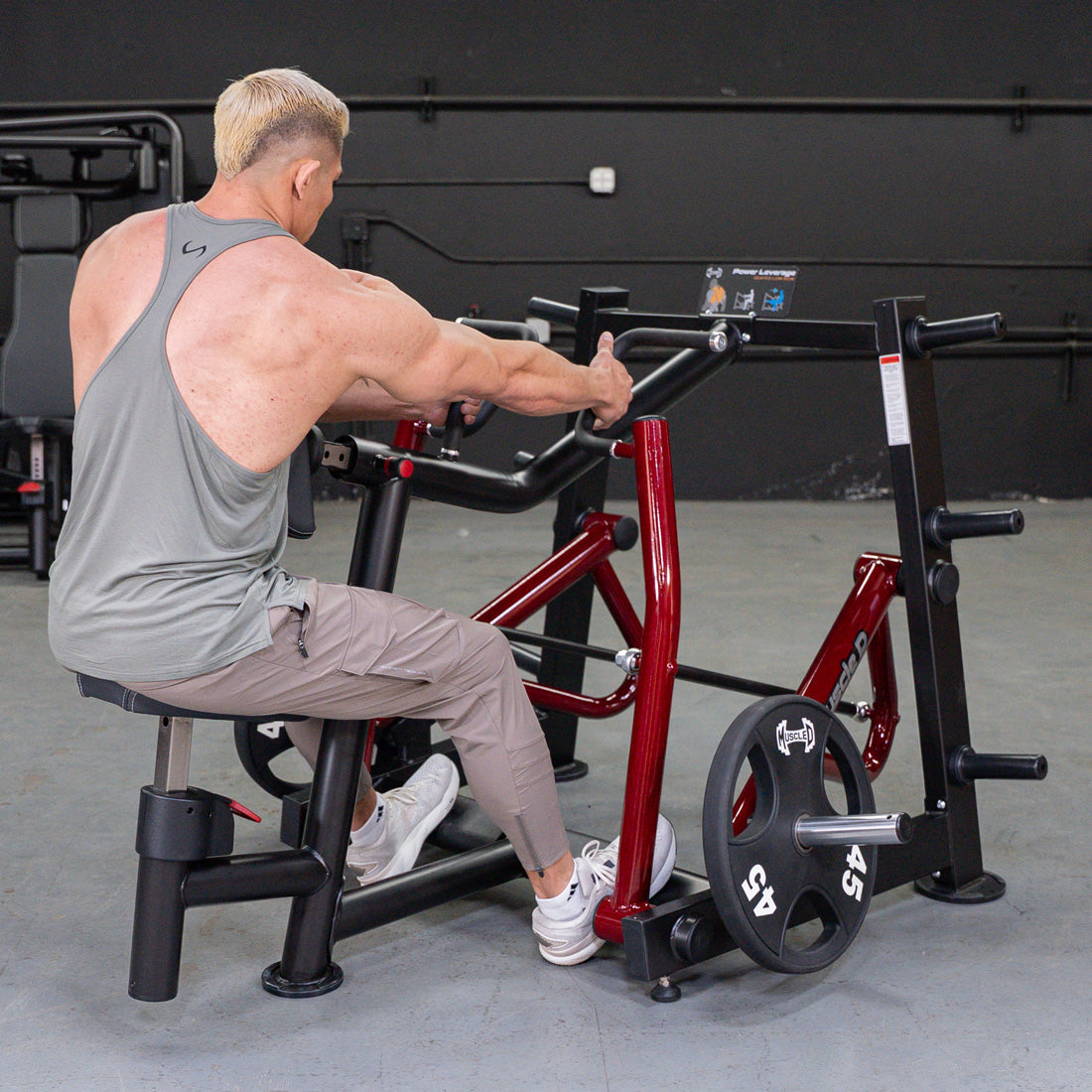 Muscle D Fitness - Power Leverage V2 Dual Hinge Seated Row