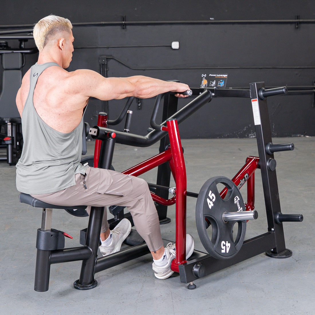 Muscle D Fitness - Power Leverage V2 Dual Hinge Seated Row