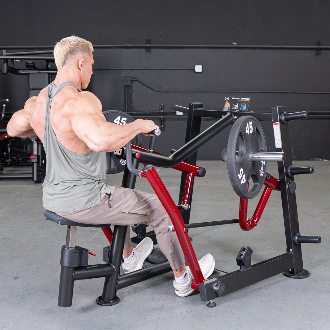 Muscle D Fitness - Power Leverage V2 Dual Hinge Seated Row