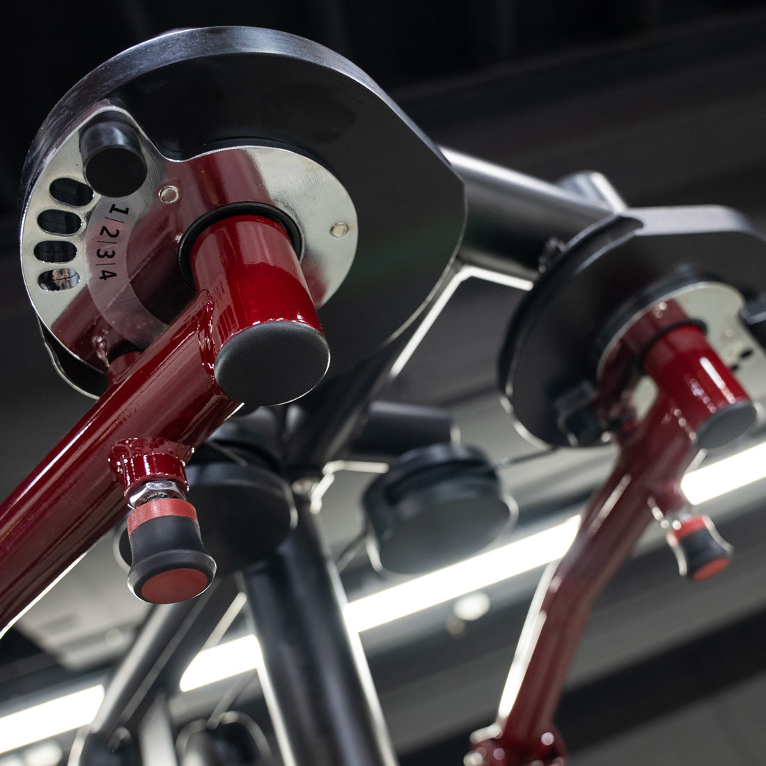 Muscle D Fitness - Power Leverage V2 Seated Pec Fly - Rear Delt Combo - Plate Loaded - Weight Storage Included