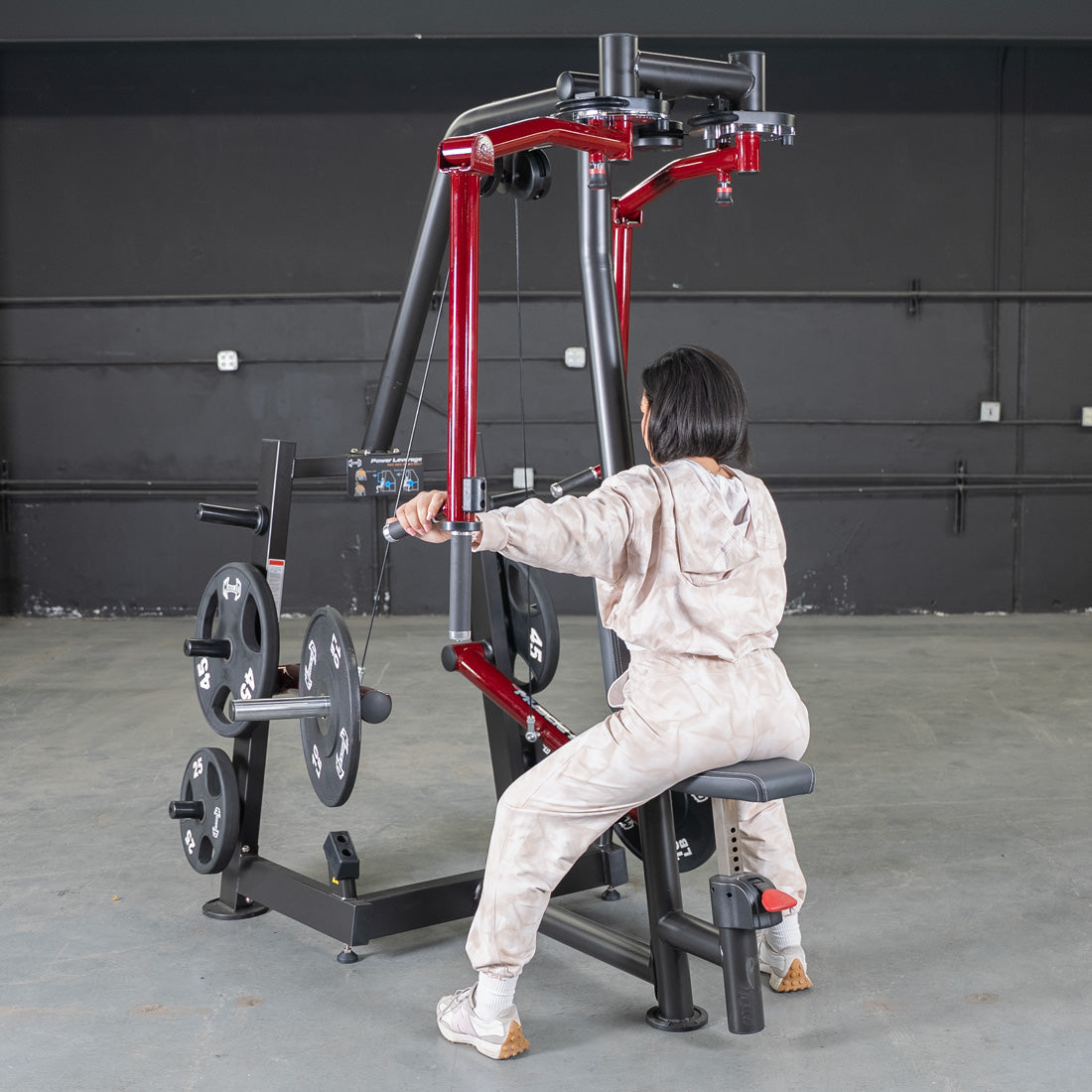 Muscle D Fitness - Power Leverage V2 Seated Pec Fly - Rear Delt Combo - Plate Loaded - Weight Storage Included