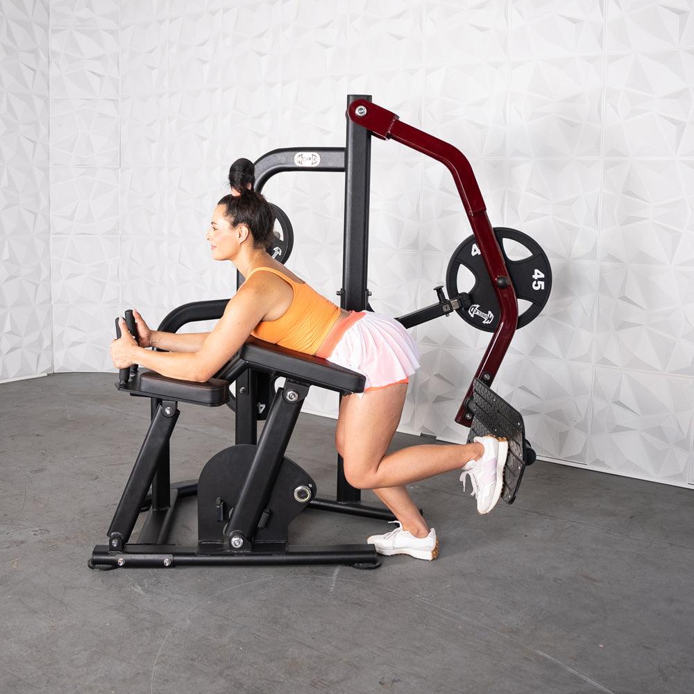 Muscle D Fitnes - Pro Strength Booty Shaper - Adjustable, Plate Loaded, Glute Kick