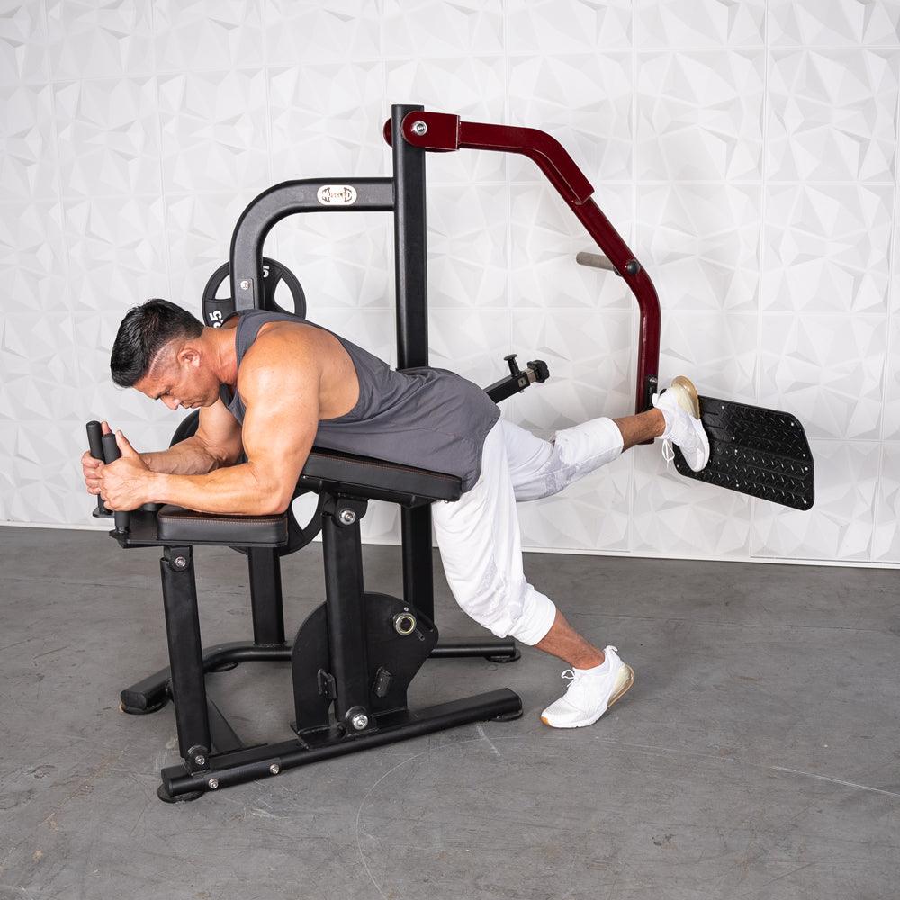 Muscle D Fitnes - Pro Strength Booty Shaper - Adjustable, Plate Loaded, Glute Kick