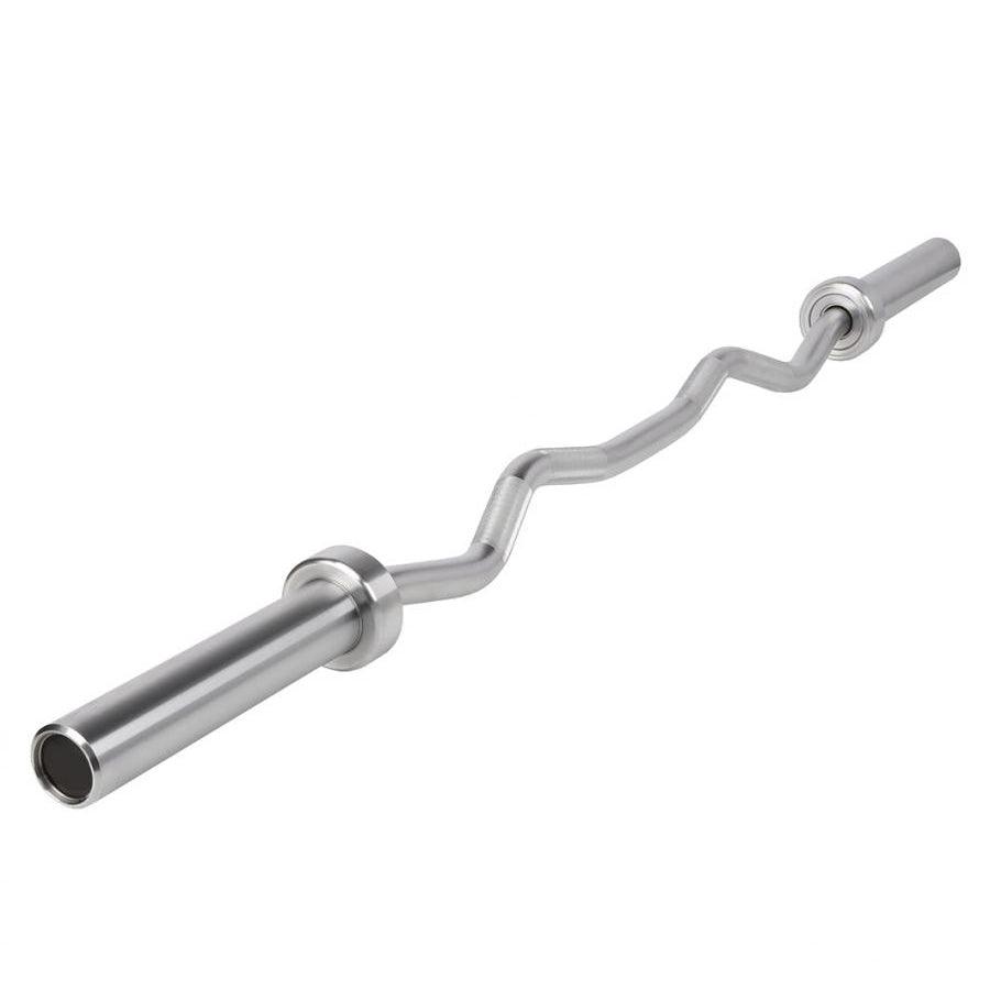 Muscle D Fitness - 5' Hard Chrome EZ Curl Bar – Ergonomic Arm Training