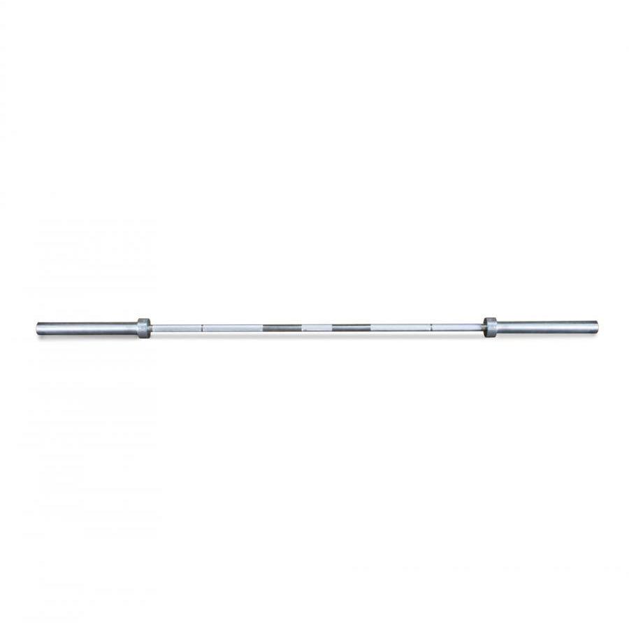 Muscle D Fitness - 7' Hard Chrome Triple Bearing Olympic Bar - Precision Performance Grade Knurling