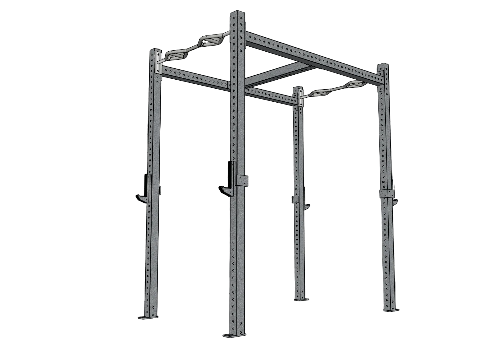 Muscle D Fitness - TGrip Commercial 4' Wide Rig - 3x3 Steel - Functional Multi-Grip Pull-Up - Sandwich Style J-Hooks