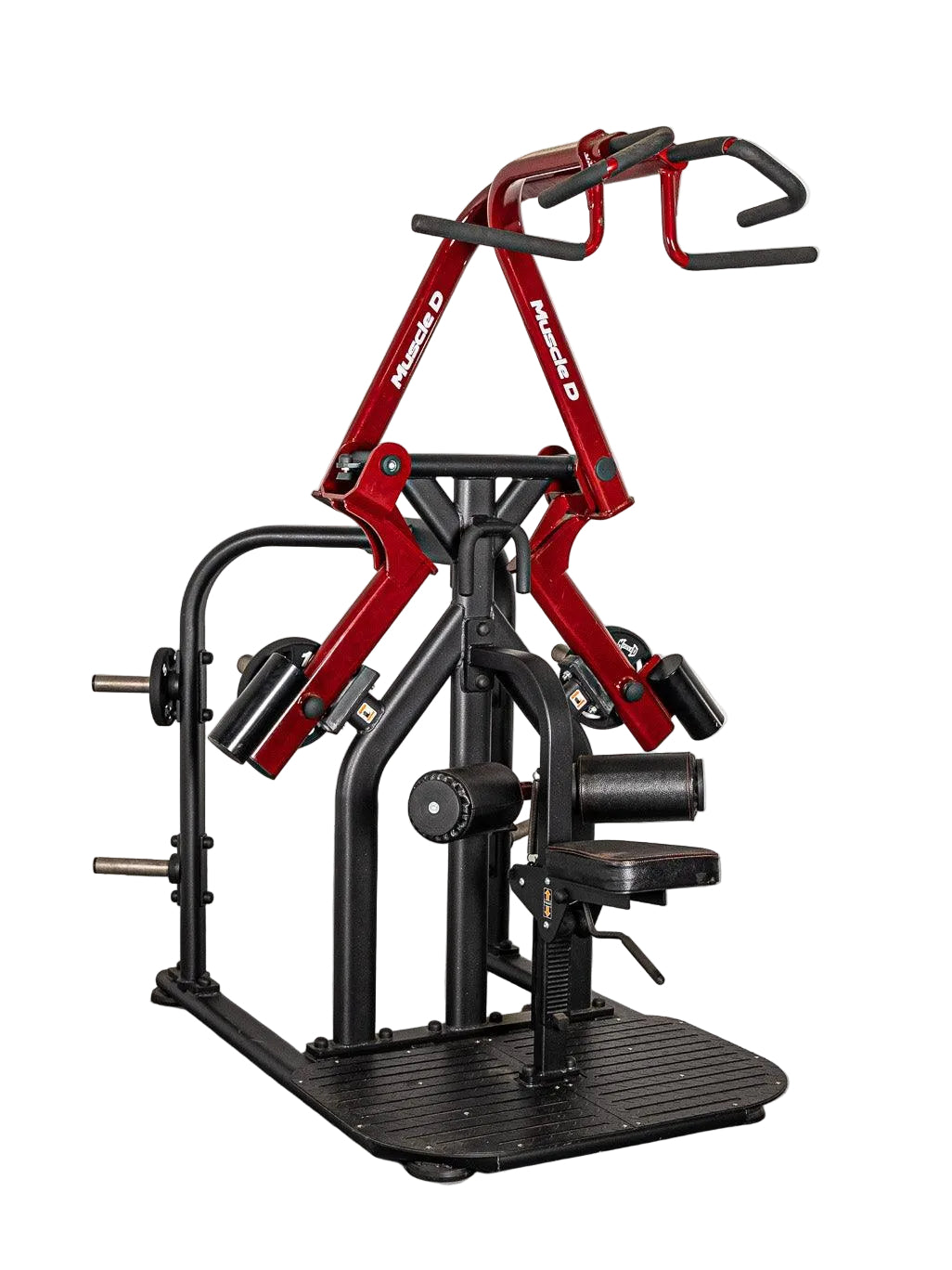 Muscle D Fitness - Pro Strength Rotary Lat Pull-Down -  Premium - Adjustable - Plate Loaded - Lat Training