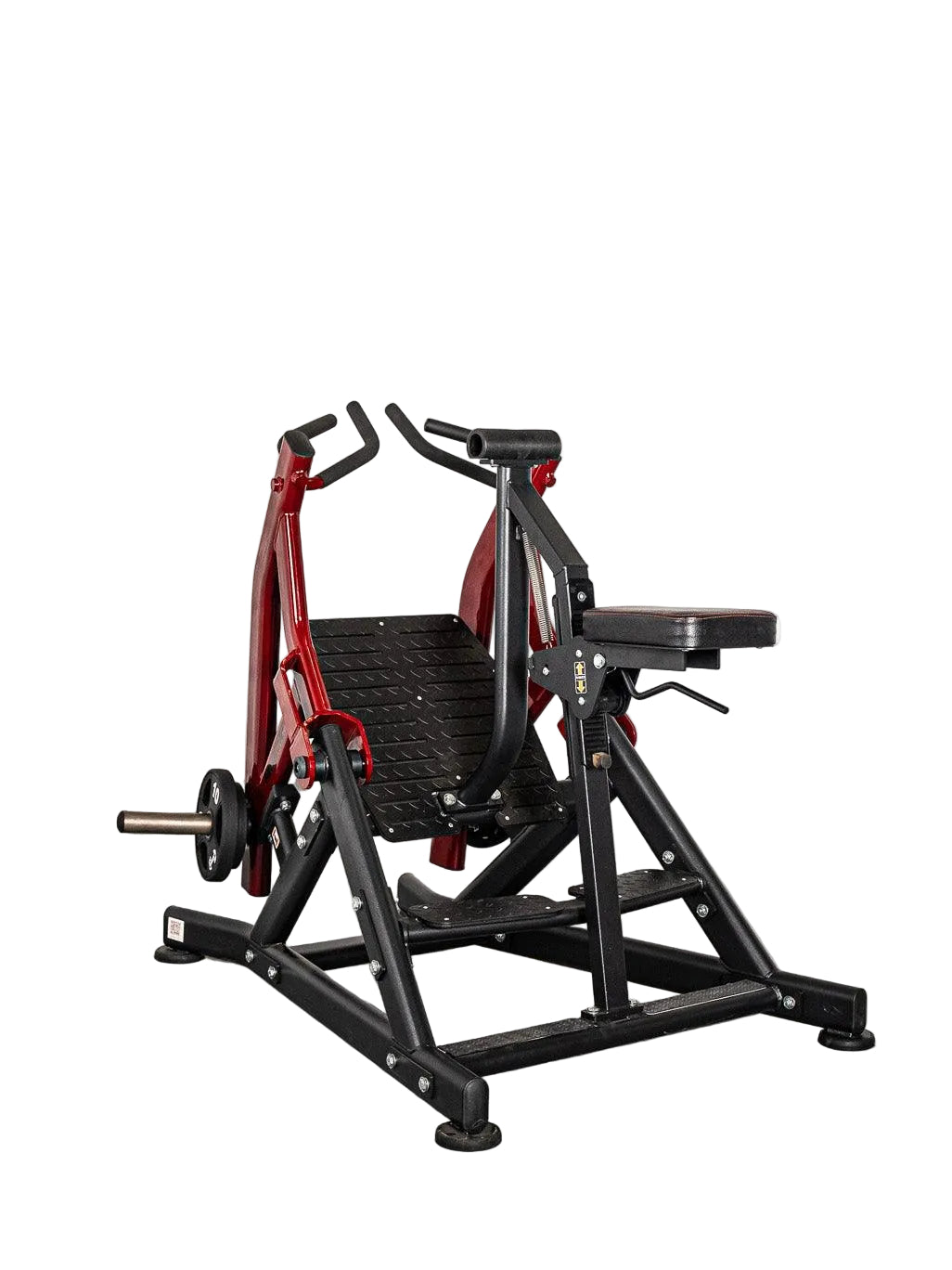 Muscle D Fitness - Pro Strength Seated Row - Commercial Grade - Plate Loaded - Iso-Lateral Training
