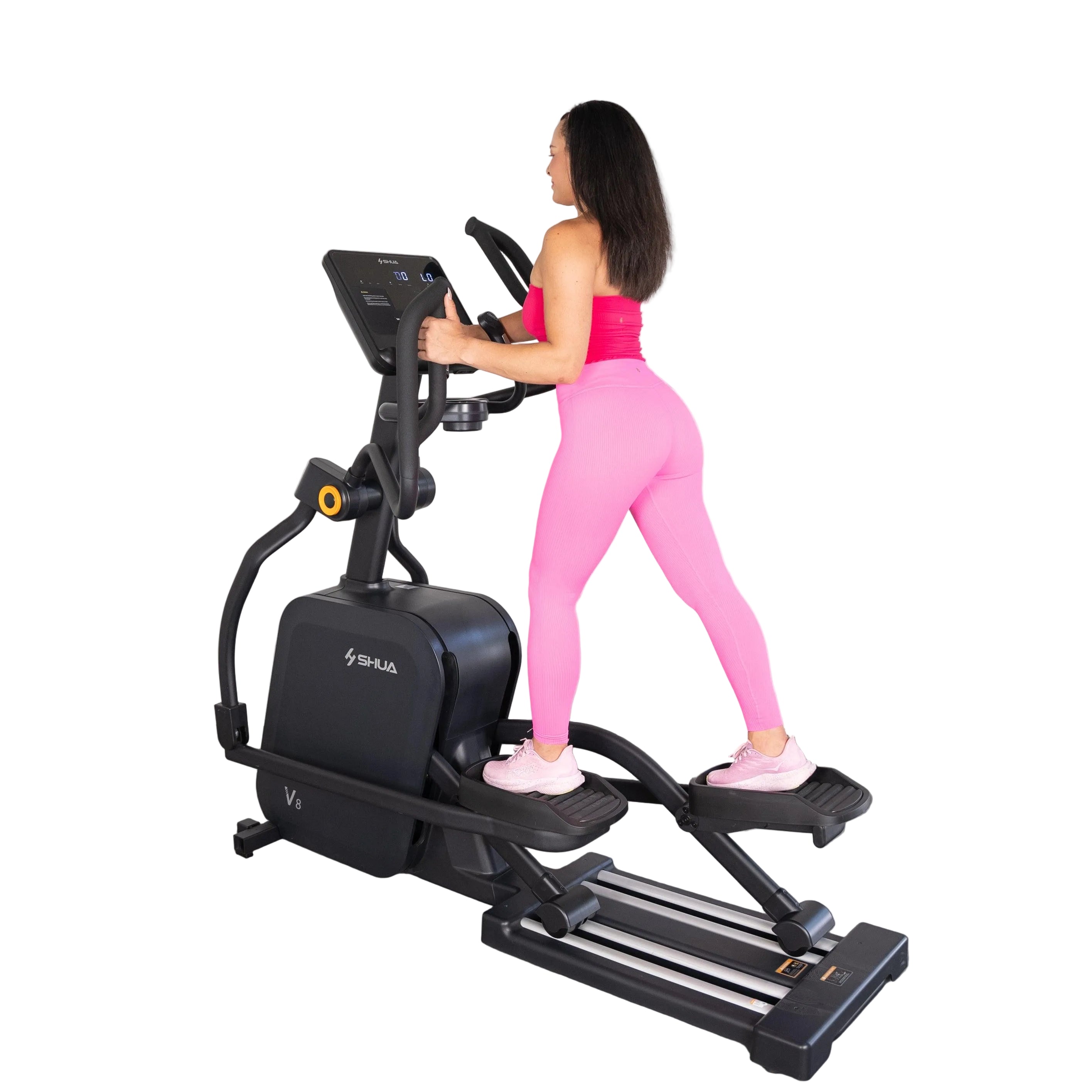 Muscle D Fitness - Self Powered Commercial Cross Trainer - Elliptical - Durable Commercial-Grade Cross Trainer Elliptical