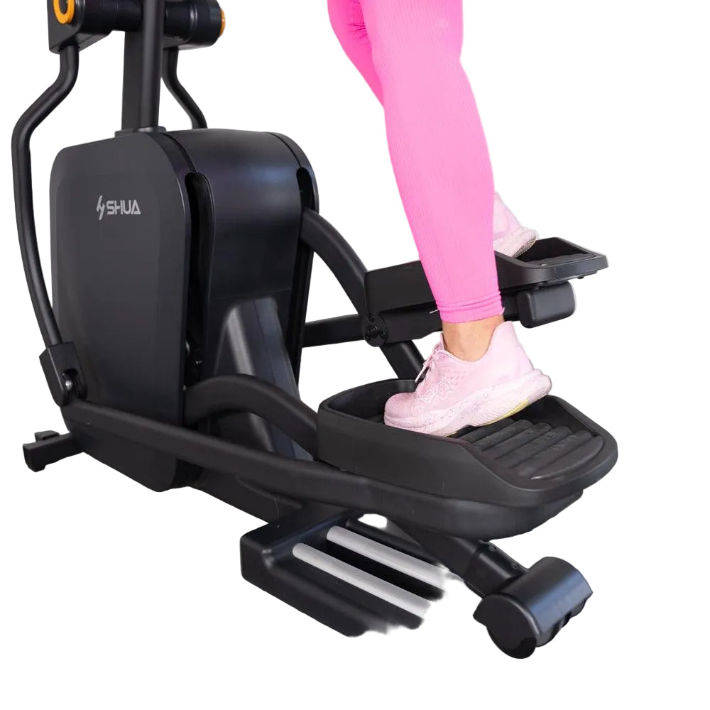 Muscle D Fitness - Self Powered Commercial Cross Trainer - Elliptical - Durable Commercial-Grade Cross Trainer Elliptical