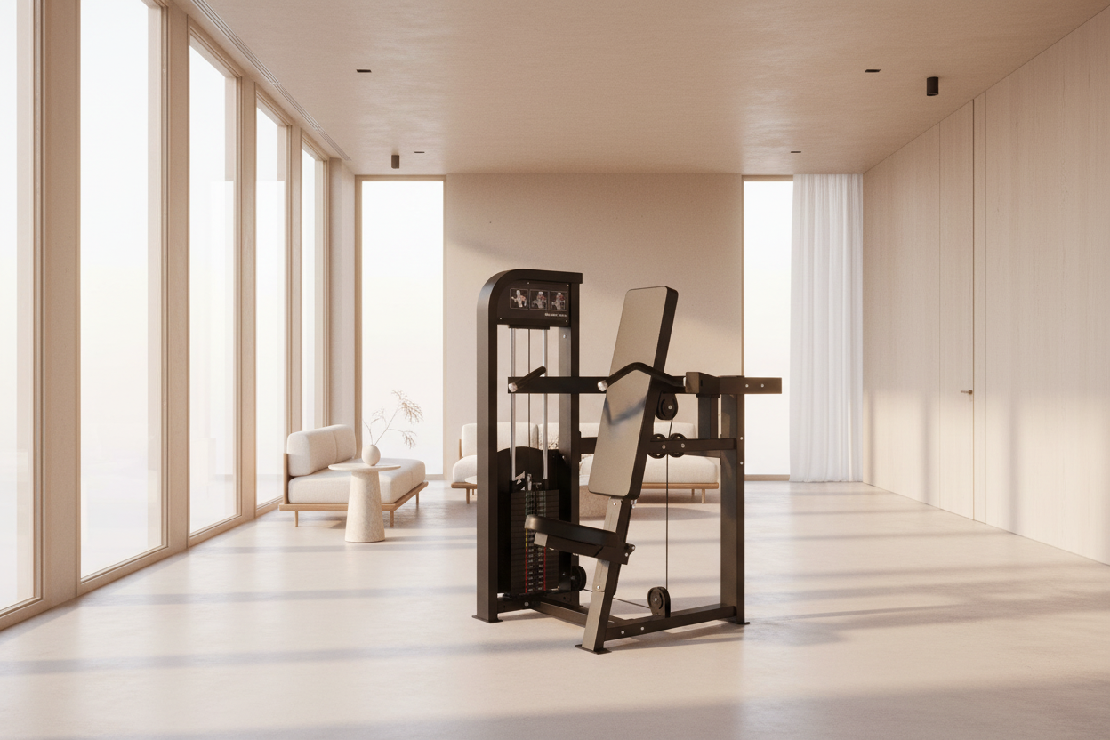 Muscle D Fitness - Excel Shoulder Press - Selectorized Military Press - Gas Shock Assisted Seat Adjustment