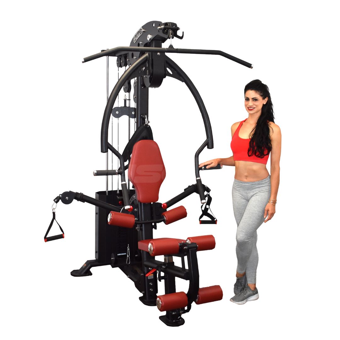 Muscle D Fitness -  Compact Single-Stack Multi-Gym - Full Body, Space-Saving
