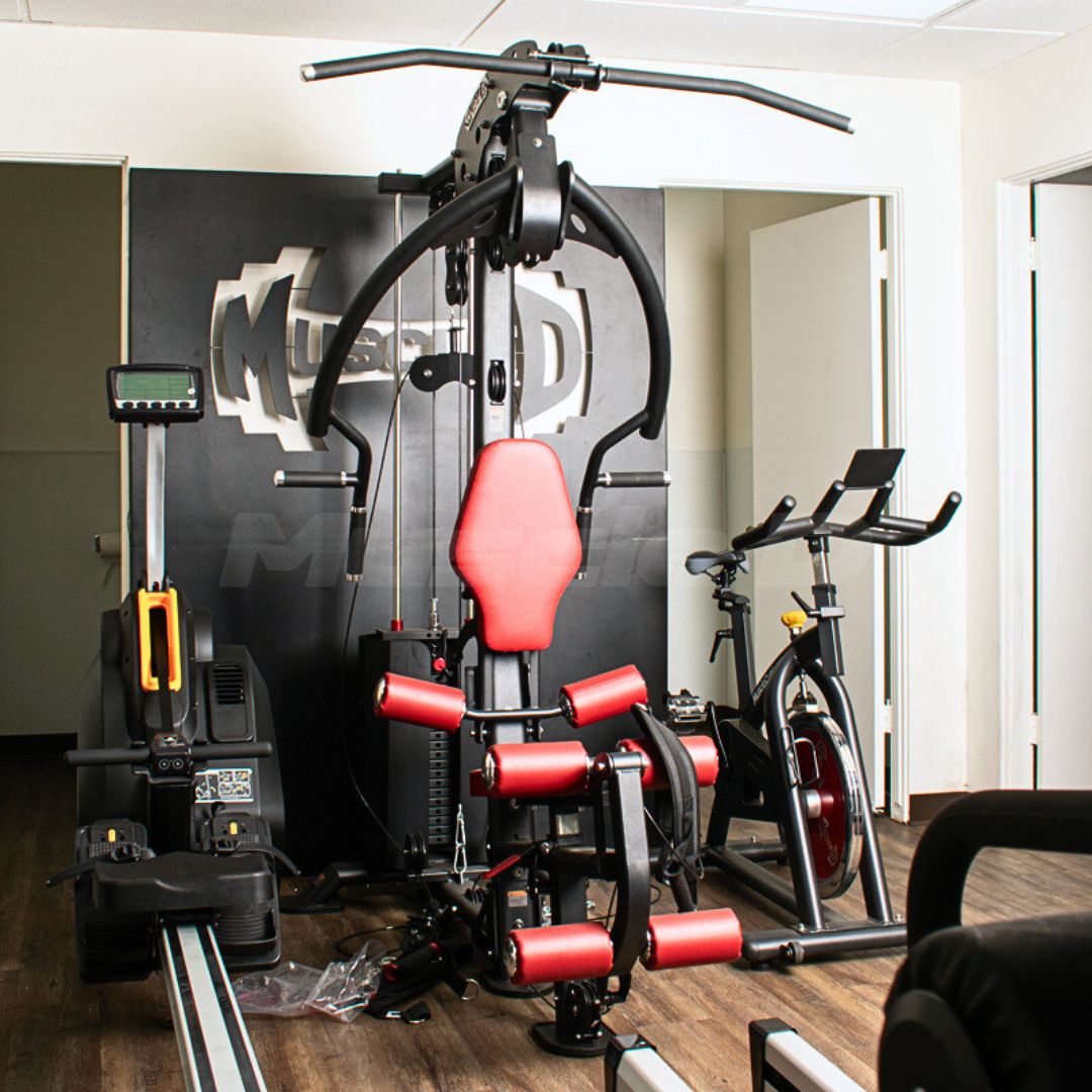 Muscle D Fitness -  Compact Single-Stack Multi-Gym - Full Body, Space-Saving
