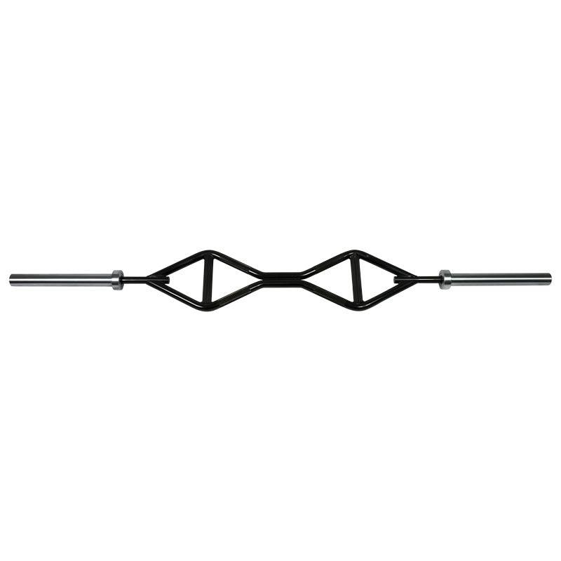 Muscle D Fitness - TGrip Pro Series Single Handle Olympic Bar (Rotating Ends) - Multi Grip - Strength Training - Football - Swiss - Neutral