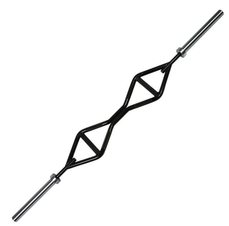 Muscle D Fitness - TGrip Pro Series Single Handle Olympic Bar (Rotating Ends) - Multi Grip - Strength Training - Football - Swiss - Neutral