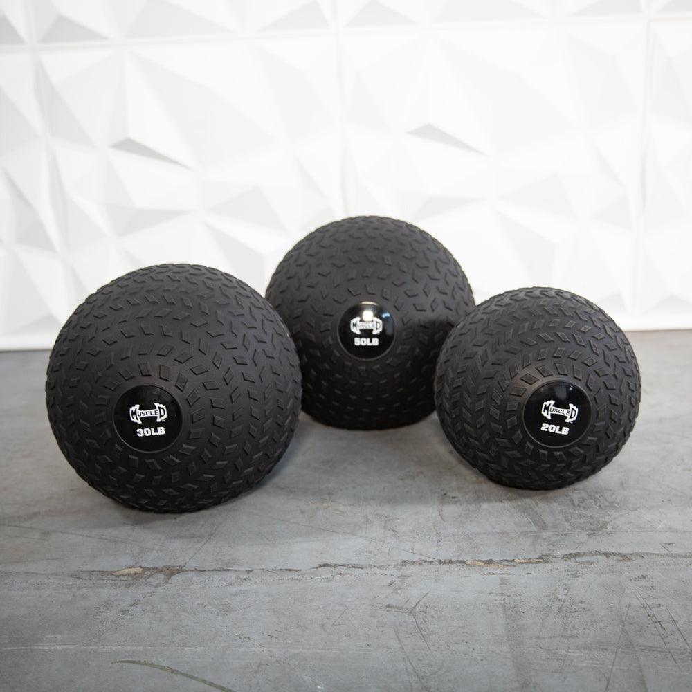Muscle D Fitness - Slam Ball - Tire Track Design - Thick Outer Shell