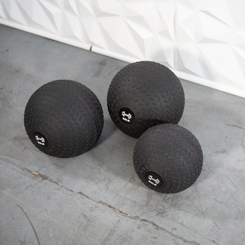 Muscle D Fitness - Slam Ball - Tire Track Design - Thick Outer Shell