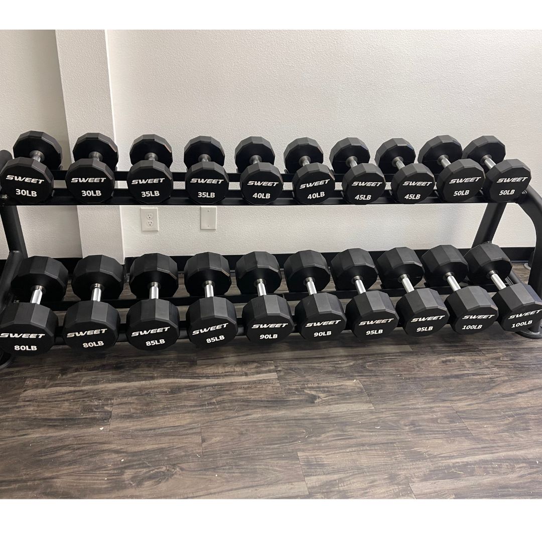 Muscle D Fitness - Sweet Dumbbell Set 5-100 lb. (Rack sold separately)