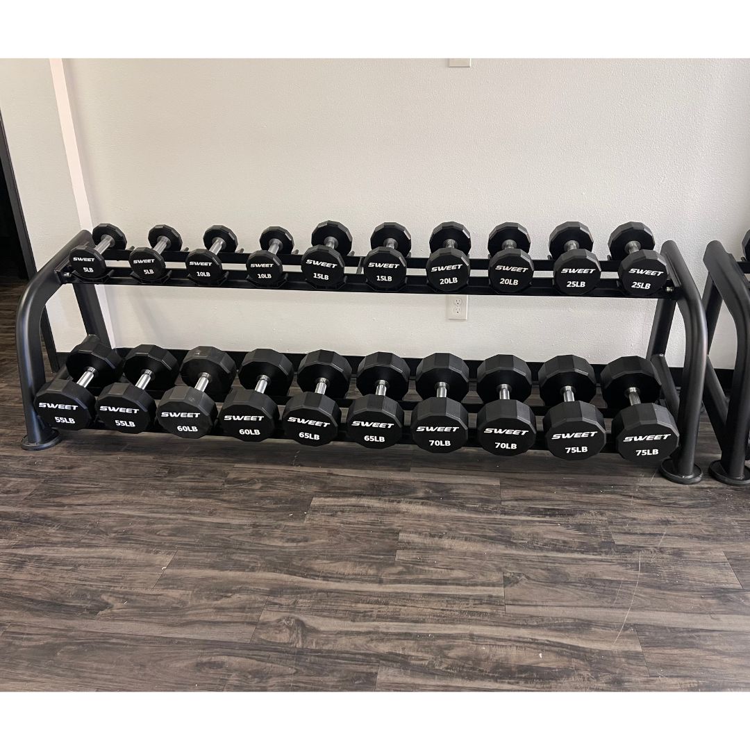 Muscle D Fitness - Sweet Dumbbell Set 5-100 lb. (Rack sold separately)