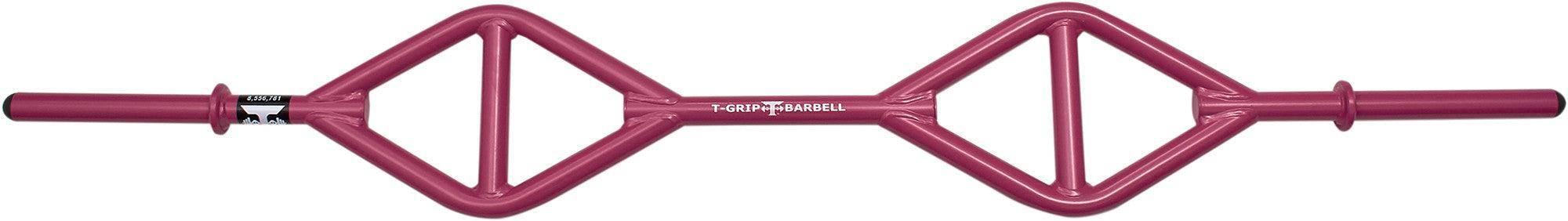 Muscle D Fitness - TGrip Club Strength Bar (Pink) - Multi Grip - Functional Training - Football - Swiss - Neutral