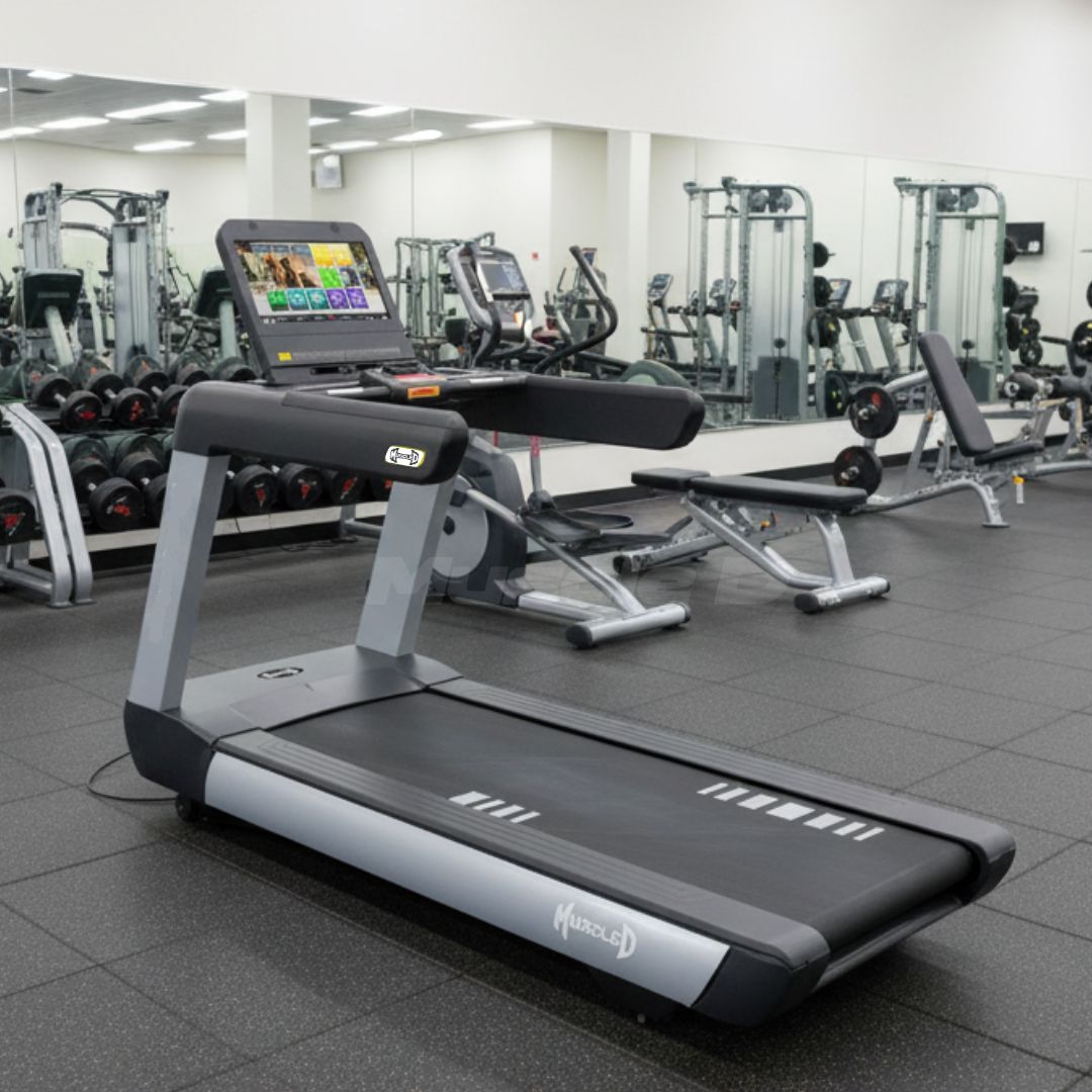 Muscle D Fitness - V2 Touch Screen Commercial Treadmill - Upgraded Touch Screen Commercial Treadmill