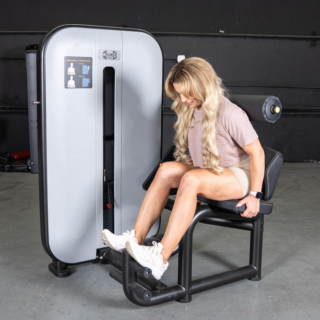 Muscle D Fitness - Vogue Selectorized AB/Back Combo - Core Machine