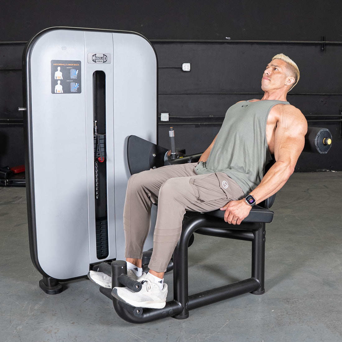 Muscle D Fitness - Vogue Selectorized AB/Back Combo - Core Machine