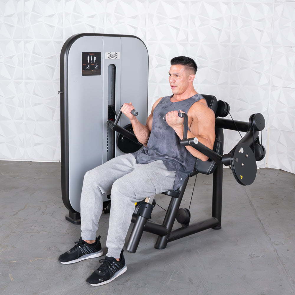 Muscle D Fitness – Vogue Iso-Lateral Biceps Curl - Commercial Arm Machine