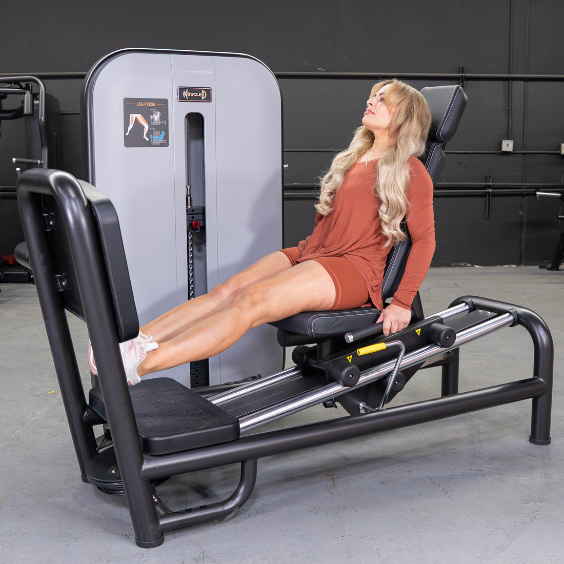 Muscle D Fitness - Vogue Selectorized Leg Press - 240lb Stack