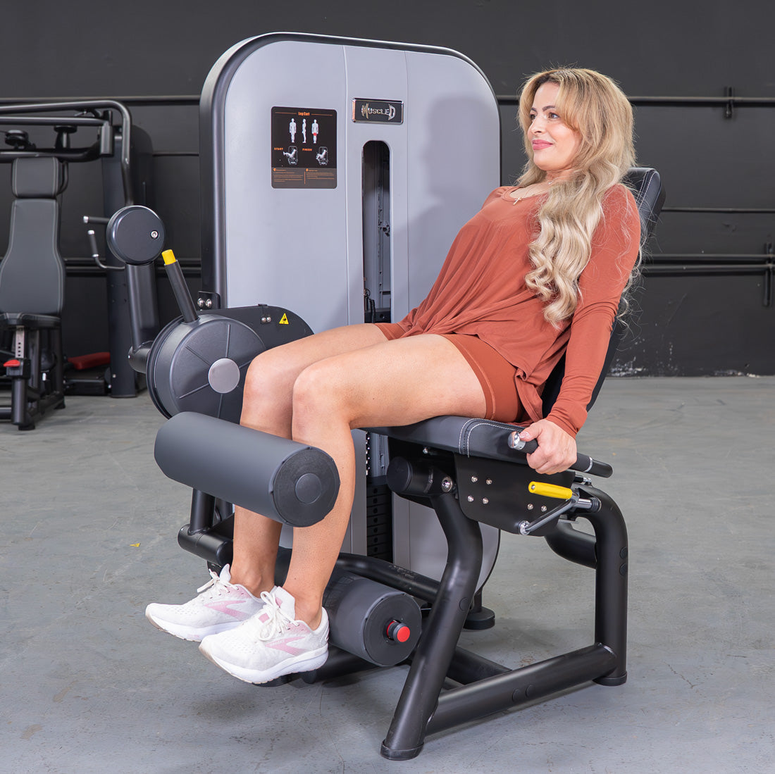 Muscle D Fitness - Vogue Seated Leg Curl - Commercial Hamstring Machine