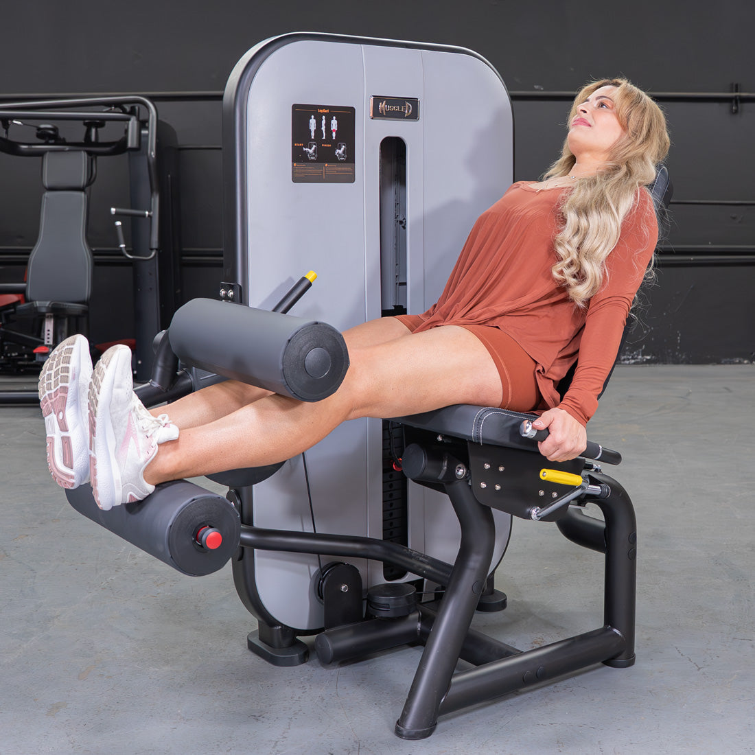 Muscle D Fitness - Vogue Seated Leg Curl - Commercial Hamstring Machine