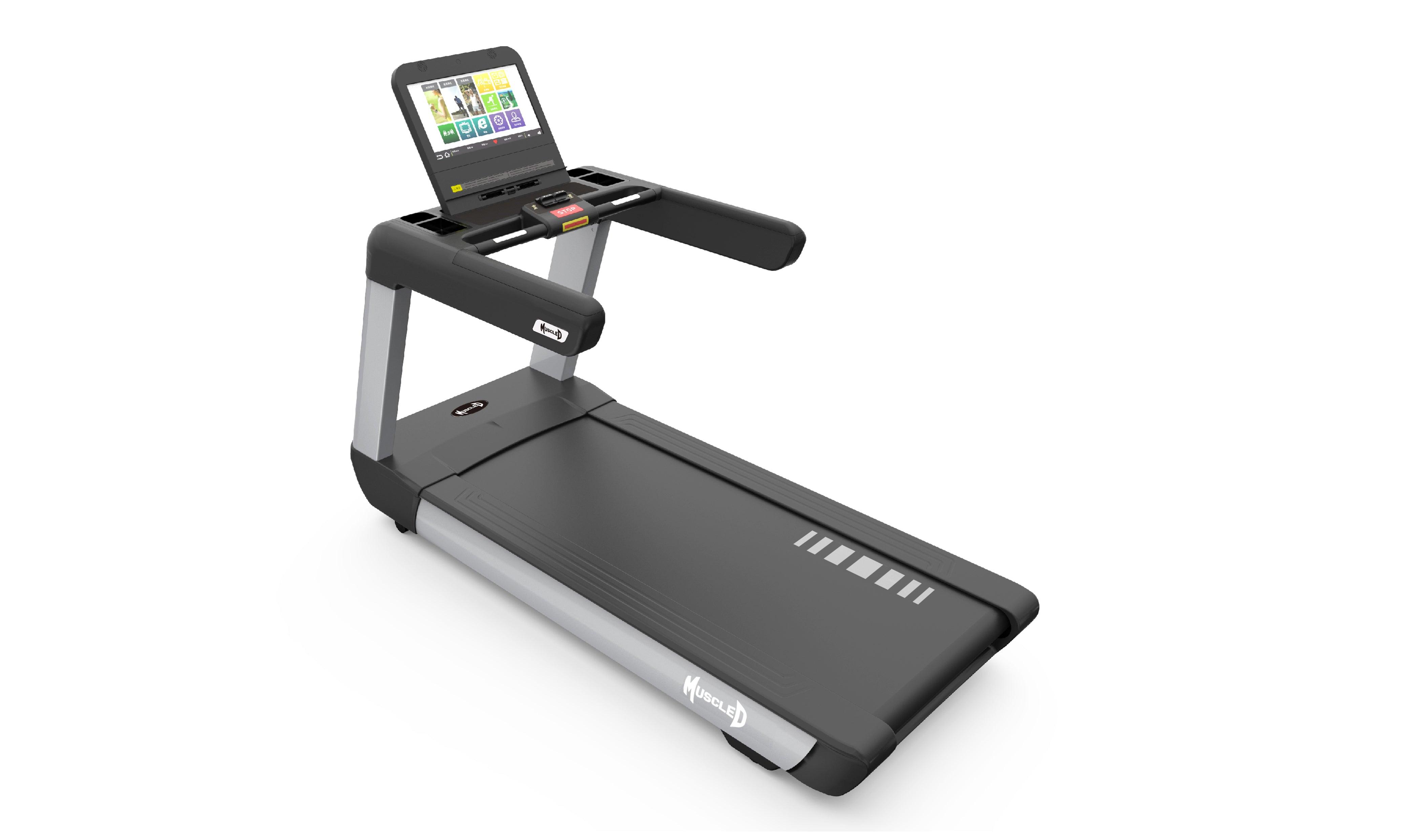 Muscle D Fitness - V2 Touch Screen Commercial Treadmill - Upgraded Touch Screen Commercial Treadmill
