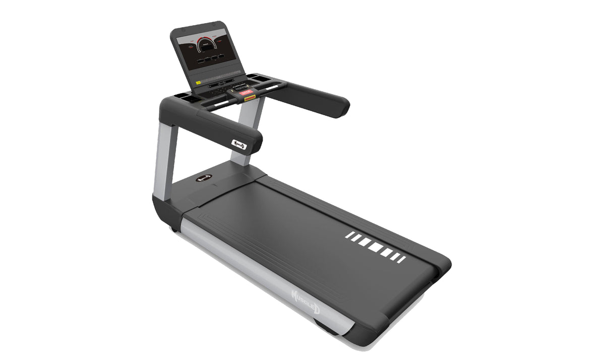 Muscle D Fitness - V2 LED Screen Commercial Treadmill - Upgraded LED S