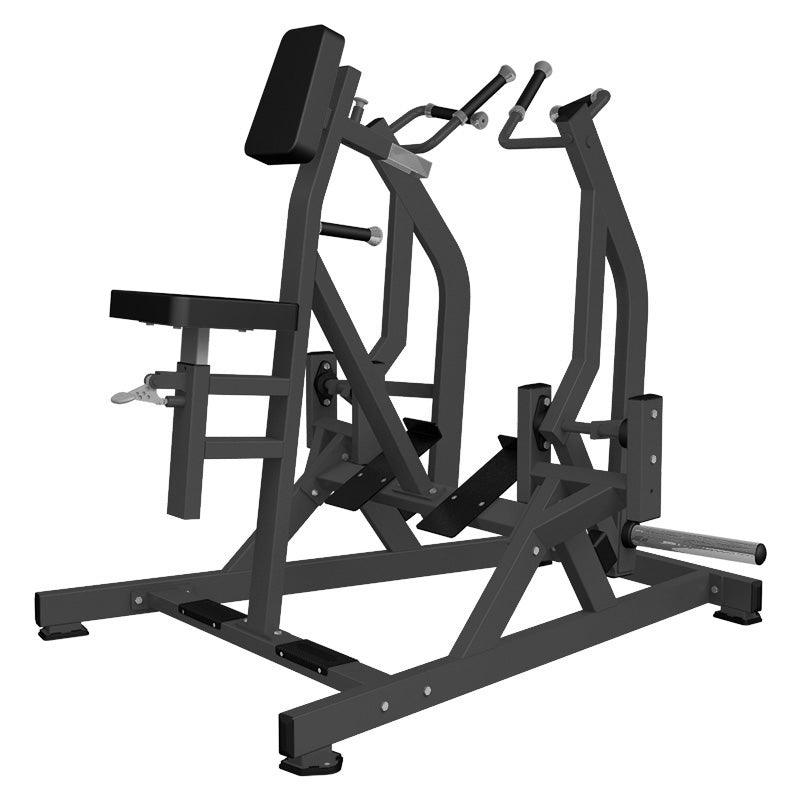 Muscle D Fitness - Excel Iso-Lateral Seated Row - Plate Load Back Machine - Gas Shock Assisted Seat Adjustment