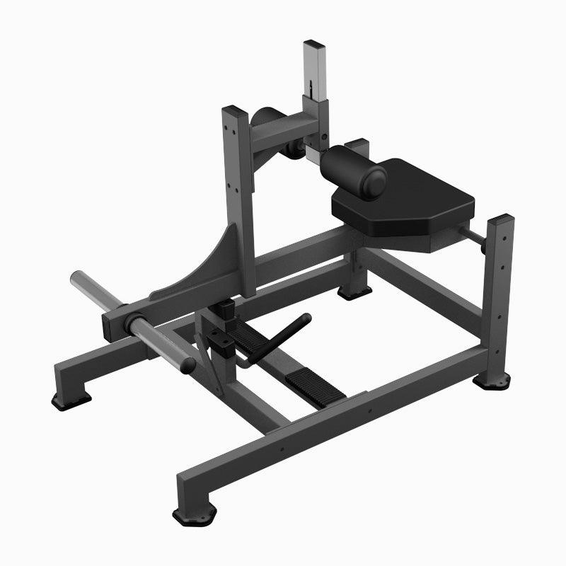 Muscle D Fitness - Excel Seated Calf Raise - Plate Load Foot Extension - Adjustable Roller Pads